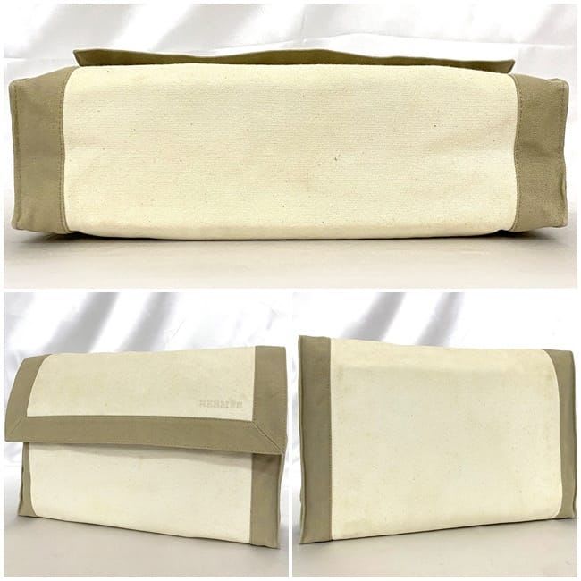 Hermes Clutch Bag Tapidocel Beige White — view 5