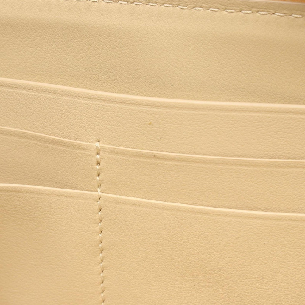 Bottega Veneta Round Wallet Intrecciato Beige Leather — view 5