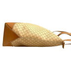 Celine Vintage Macadam Blason Pattern Leather Tote Beige — view 6