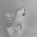 Chanel CC Logo Earrings Gold Vintage — view 2