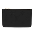 Louis Vuitton Monogram Empreinte Neverfull MM Pouch Only Noir Black