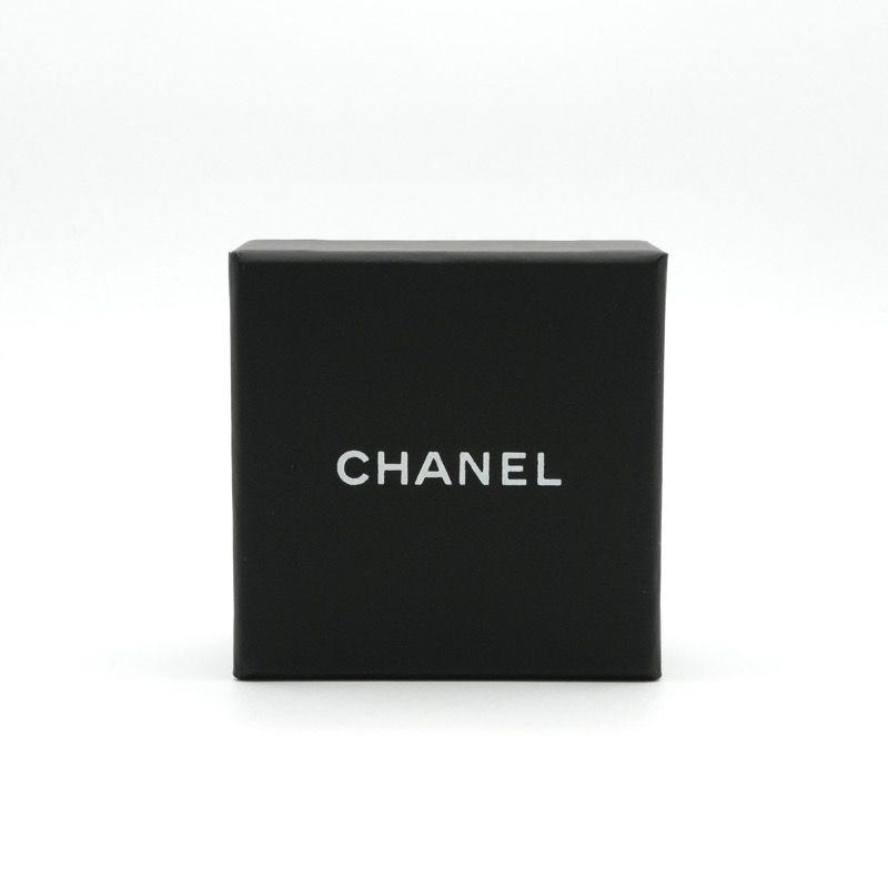 Chanel Earrings Gold Black Pink Coco Mark Bicolor — view 2
