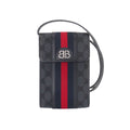 Gucci Hacker Project Shoulder Bag Canvas Leather Black