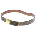 Louis Vuitton Damier Sainteur Carre Belt Brown Gold M6802