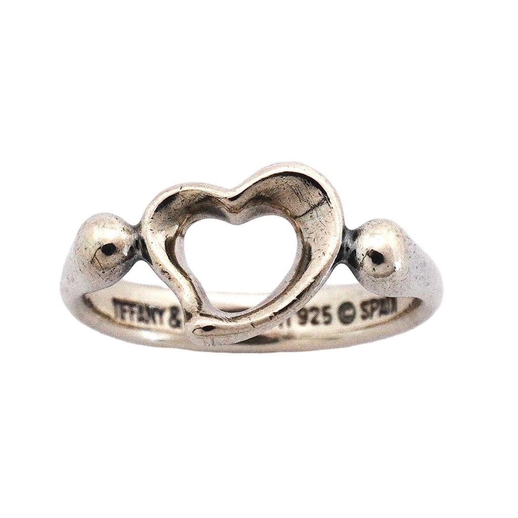 Tiffany & Co Ring Open Heart 925 Sterling Silver — view 2