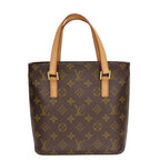 Louis Vuitton Handbag Vavin PM Monogram Nubuck Brown Gold Hardware — view 3