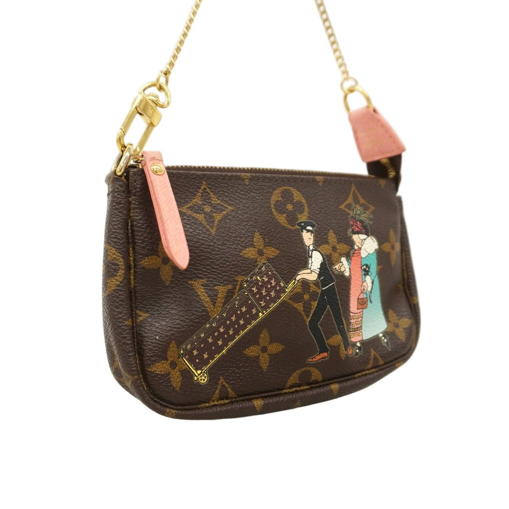 Louis Vuitton Pouch Monogram Porter Mini Pochette Brown — view 2