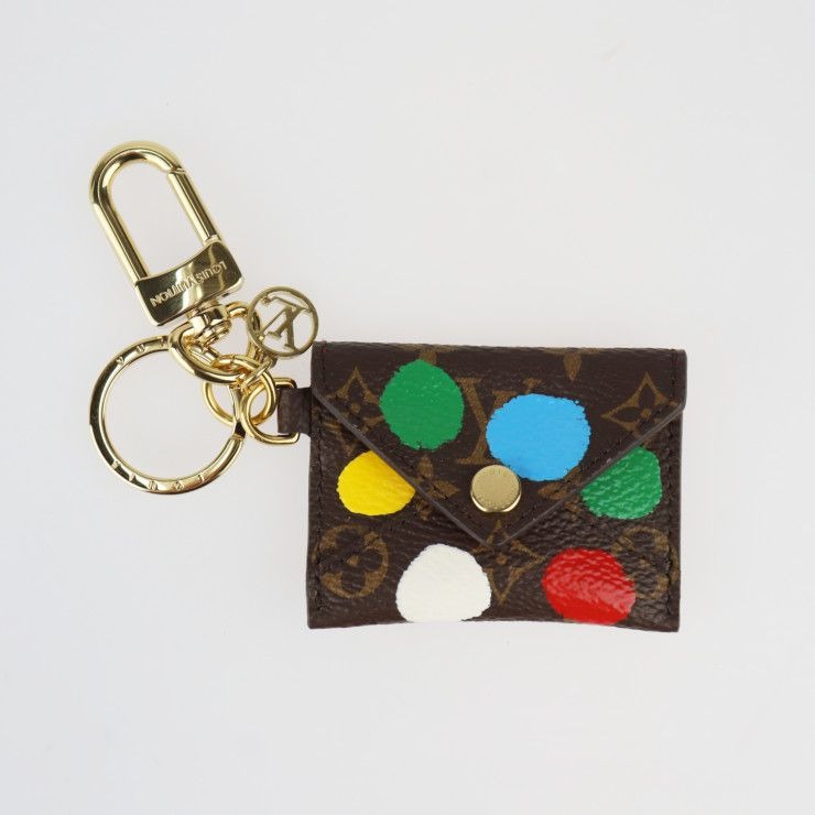 Louis Vuitton Porte Cles Kirigami Key Holder Monogram Canvas Brown Yayoi Kusama