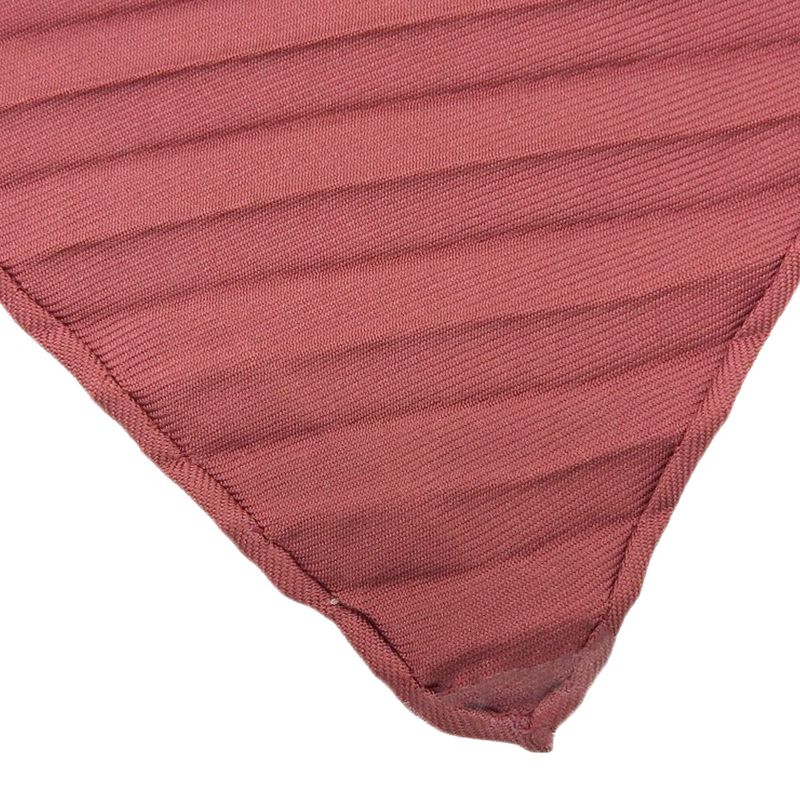 Hermes 90's Vintage Decoupages 100% Silk Pleated Scarf Shawl — view 5