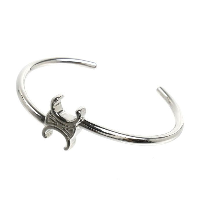 Celine Brass Triomphe Asymmetric Cuff Bangle C1 Bracelet