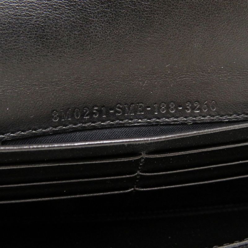 Fendi By The Way Continental 8 M2051 Leather Black Long Wallet 2043 — view 7