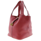 Hermes Picotin Lock MM Taurillon Clemence Red D Handbag — view 2
