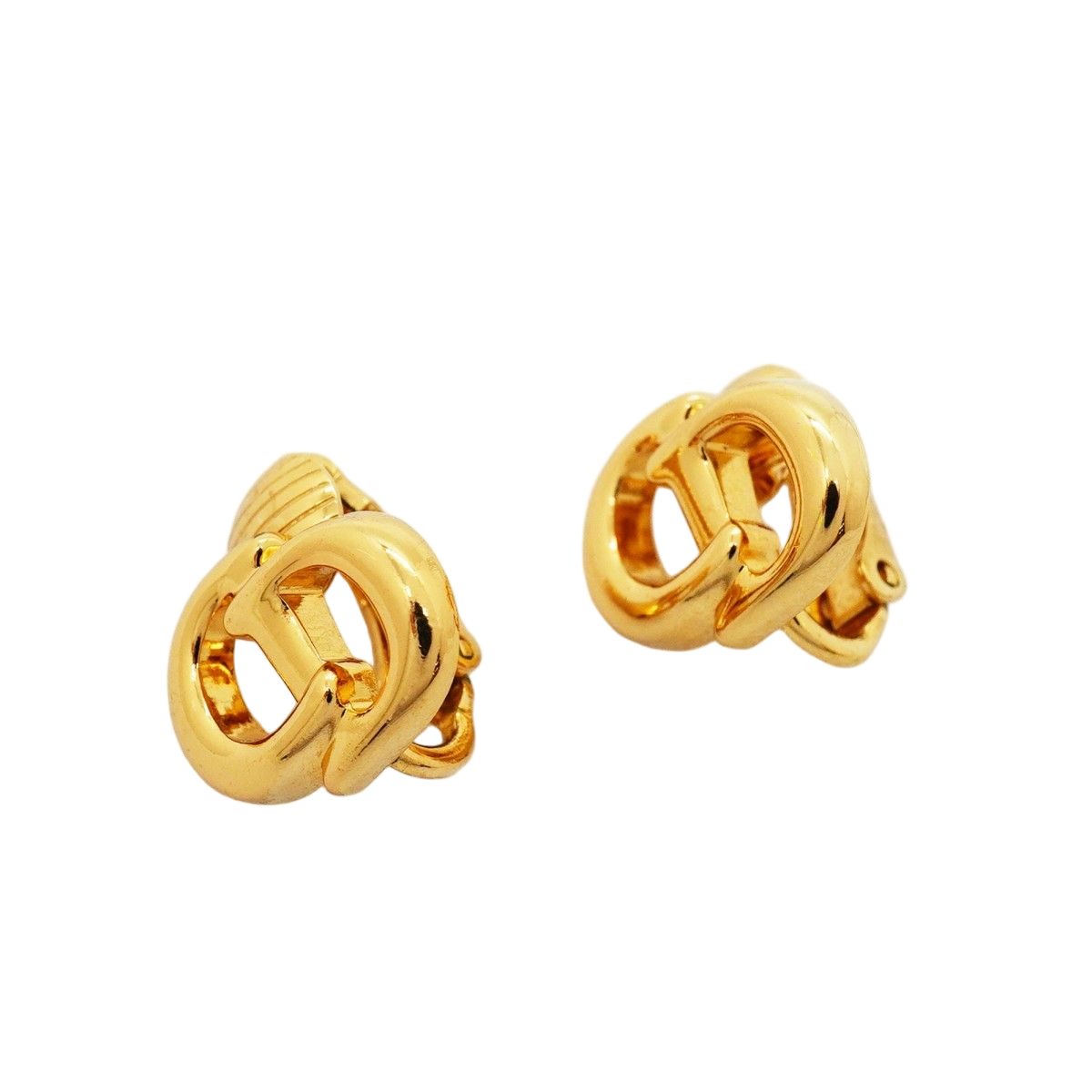 Dior Earrings CD Logo Gold Plated — view 2