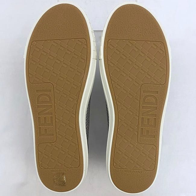 Fendi Sneakers White Black Staggered — view 8