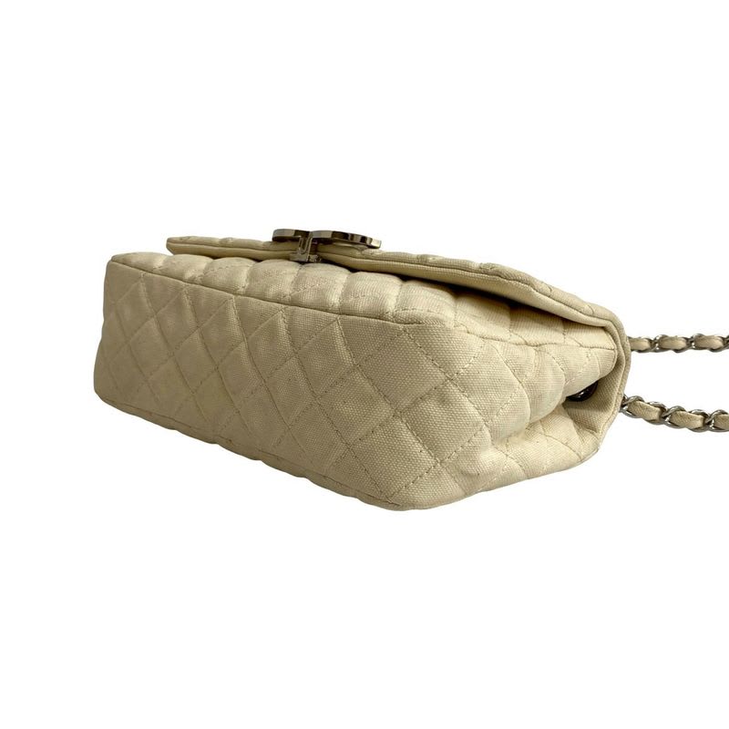 Chanel Cruise Collection Quilted Canvas Shoulder Bag