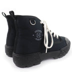 Hermes Itinerelle Canvas Leather High Cut Sneakers Black 36 — view 3