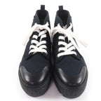Hermes Itinerelle Canvas Leather High Cut Sneakers Black 36 — view 4