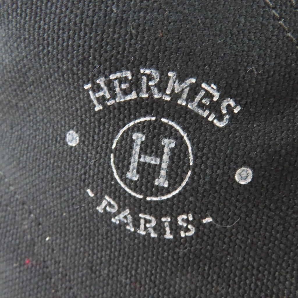 Hermes Itinerelle Canvas Leather High Cut Sneakers Black 36 — view 9