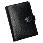 Louis Vuitton Epi Agenda PM Black Notebook Cover Gold Hardware