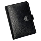 Louis Vuitton Epi Agenda PM Black Notebook Cover Gold Hardware — view 2