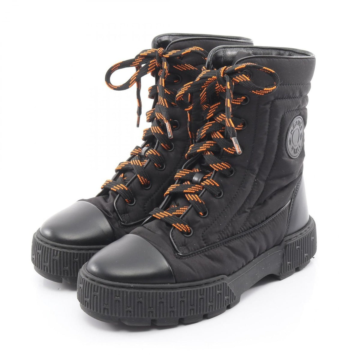 Hermes Boots Fresh Short Nylon Leather