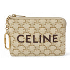 Celine Coin Case Key Pouch Accessory 10 C662 Triomphe White
