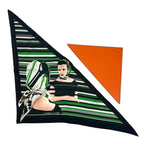 Hermes Scarf Silk Pointe la Femme AU Carre Green