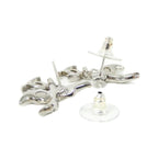 Chanel Earrings Silver Crystal — view 3