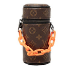 Louis Vuitton Monogram Barrel Pouch Brown Leather