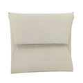 Hermes Coin Case Bastia Leather White Stamped