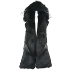 Bottega Veneta 22 AW Lambskin Fur Vest Scarf V27 W0 Green — view 2