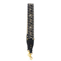 Christian Dior Oblique Embroidery Shoulder Strap Canvas Navy