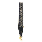 Christian Dior Oblique Embroidery Shoulder Strap Canvas Navy