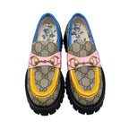 Gucci Loafer GG Supreme Bee Embroidery 34 Size Flower Multicolor Beige — view 5