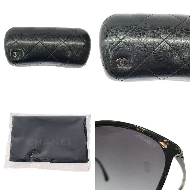 Chanel Rhinestone Wellington Sunglasses 5617 140 Black — view 8