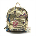 Chanel CC Logo Graffiti Paint Backpack Gold