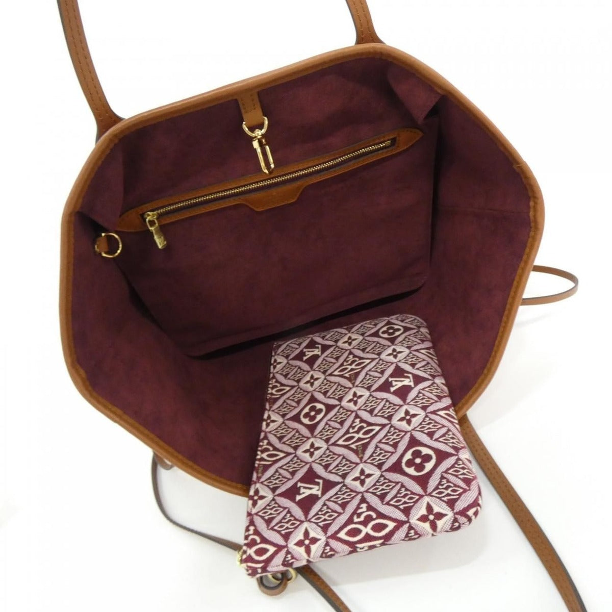 Louis Vuitton Neverfull MM Bag Bordeaux — view 6