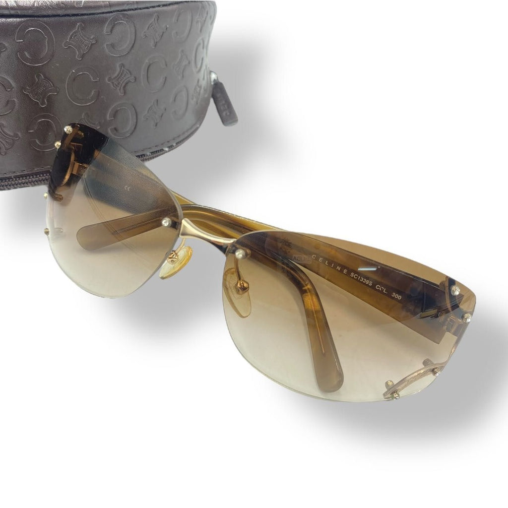 Celine Sunglasses Eyewear Brown Gold