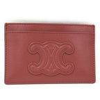 Celine Card Case Triomphe Leather Pink — view 2