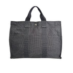 Hermes Canvas Handbag Her Line MM Tote Bag Gray — view 2