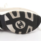 Chanel Sneakers CC Logo Silver Leather — view 9