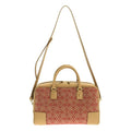 Loewe Amazona 28 Anagram Jacquard 2-Way Shoulder Bag Beige Red