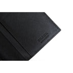 Prada Long Wallet Men Leather Black 2 Mv836 Portafverticale Saffiano — view 6