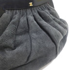 Chanel Clasp Chain Shoulder Bag Suede Xplastic Black Gdhardware — view 8