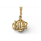 Dior Christian Necklace Vintage Emblem Gold