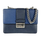 Prada Shoulder Bag Leather Navy