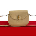 Gucci Vintage Bamboo Turnlock Leather Shoulder Bag