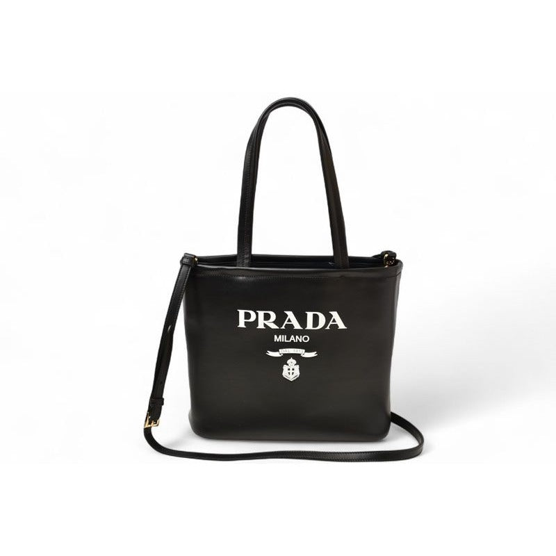Prada Tote Bag 2-Way 1 Bg507 Soft Calf with Strap