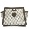 Fendi Peekaboo Defender Mesh Bag Cover Bag Brown
