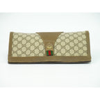 Gucci Vintage Sherry Line GG Supreme Clutch Beige — view 5